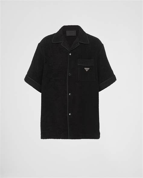 prada black bowling shirt|Prada bowling shirt sale.